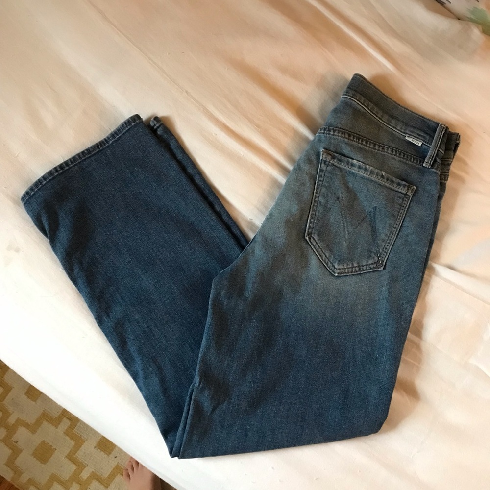 Mother Jeans Wide Leg Crop Maverick